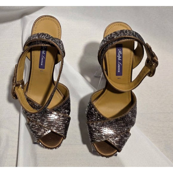 Ralph Lauren Purple Label Shoes - Ralph Lauren Purple Label 800905232002 Women's Kellsie Sequin High Heel. Sz 5.5‎